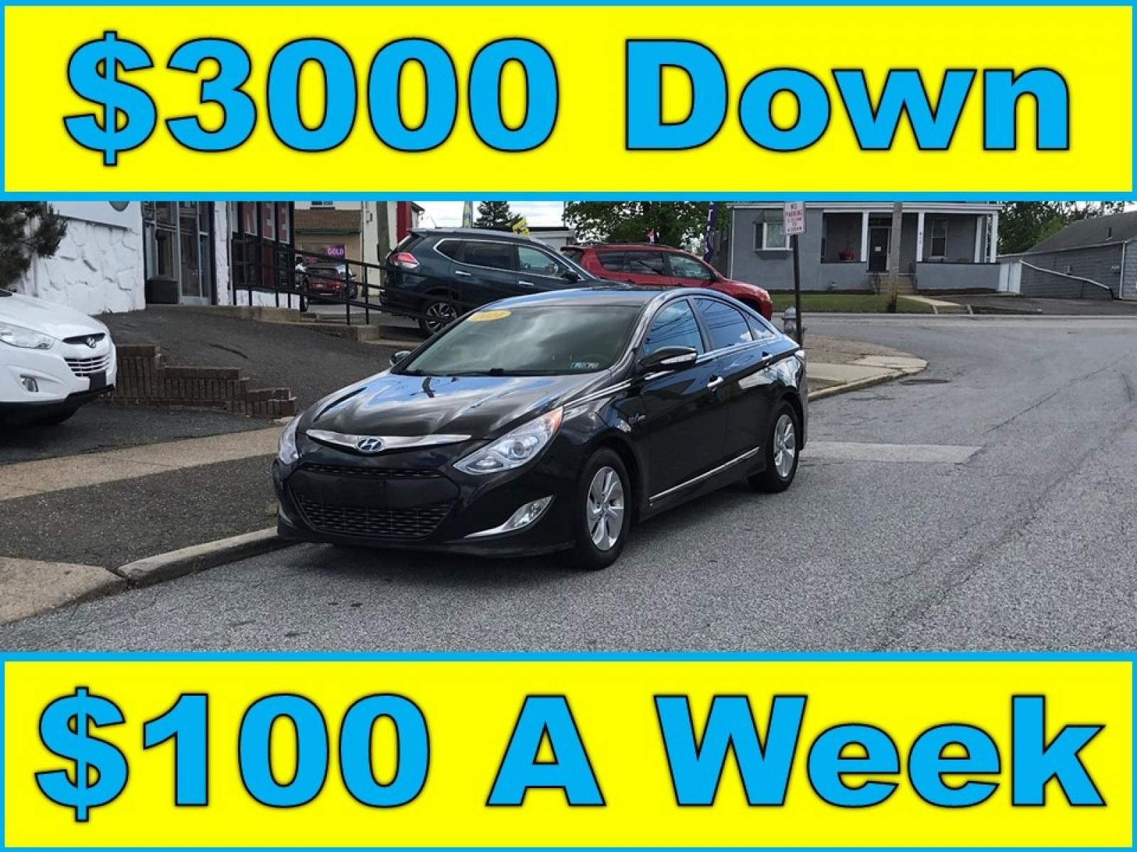 2014 Black /Gray Hyundai Sonata Hybrid Hybrid (KMHEC4A40EA) with an 2.4 V4 engine, Automatic transmission, located at 577 Chester Pike, Prospect Park, PA, 19076, (610) 237-1015, 39.886154, -75.302338 - 2014 Hyundai Sonata Hybrid: Backup camera, new PA inspection, great on gas, SUPER CLEAN! This vehicle comes inspected and has been given a bumper to bumper safety check. It is very clean, reliable, and well maintained. We offer a unique pay plan that is known for being the easiest and fastest fin - Photo #0